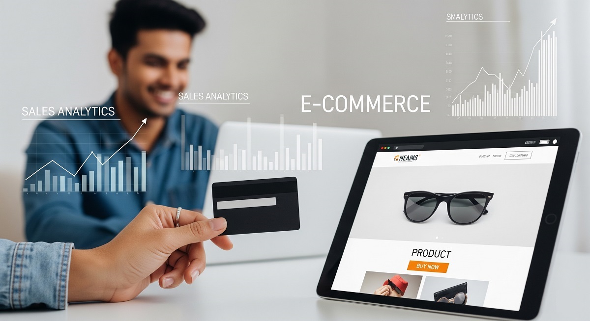 Persona comprando en una tienda online desde el celular